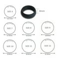 thumbnail image 3 of HOOUN 1Pcs Men Women Silicone Rings Rubber Band Hypoallergenic Flexible Finger Ring-Black-7, 3 of 9