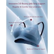 Momcozy Nursing Bras for Breastfeeding, 3.0 Jelly Strip Lift Support Maternity Bra, Seamless Soft Wirefree Pregnancy Bra