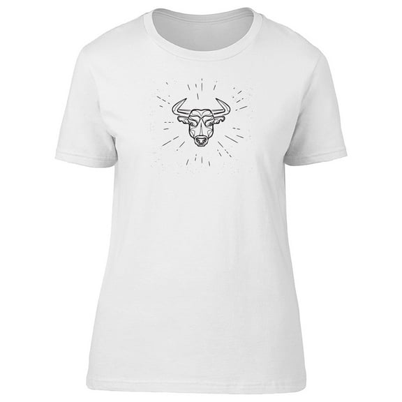 Bull Sketch T-Shirt Men -Image by Shutterstock, Male Small
