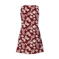 thumbnail image 6 of Zpanxa Casual Printed Dress Women's Sleeveless V Neck Loose Fit Summer Day Dress with Pockets, 6 of 7