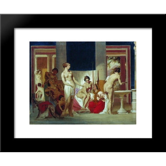 Private baths in Pompeii 20x24 Framed Art Print by Fyodor Bronnikov