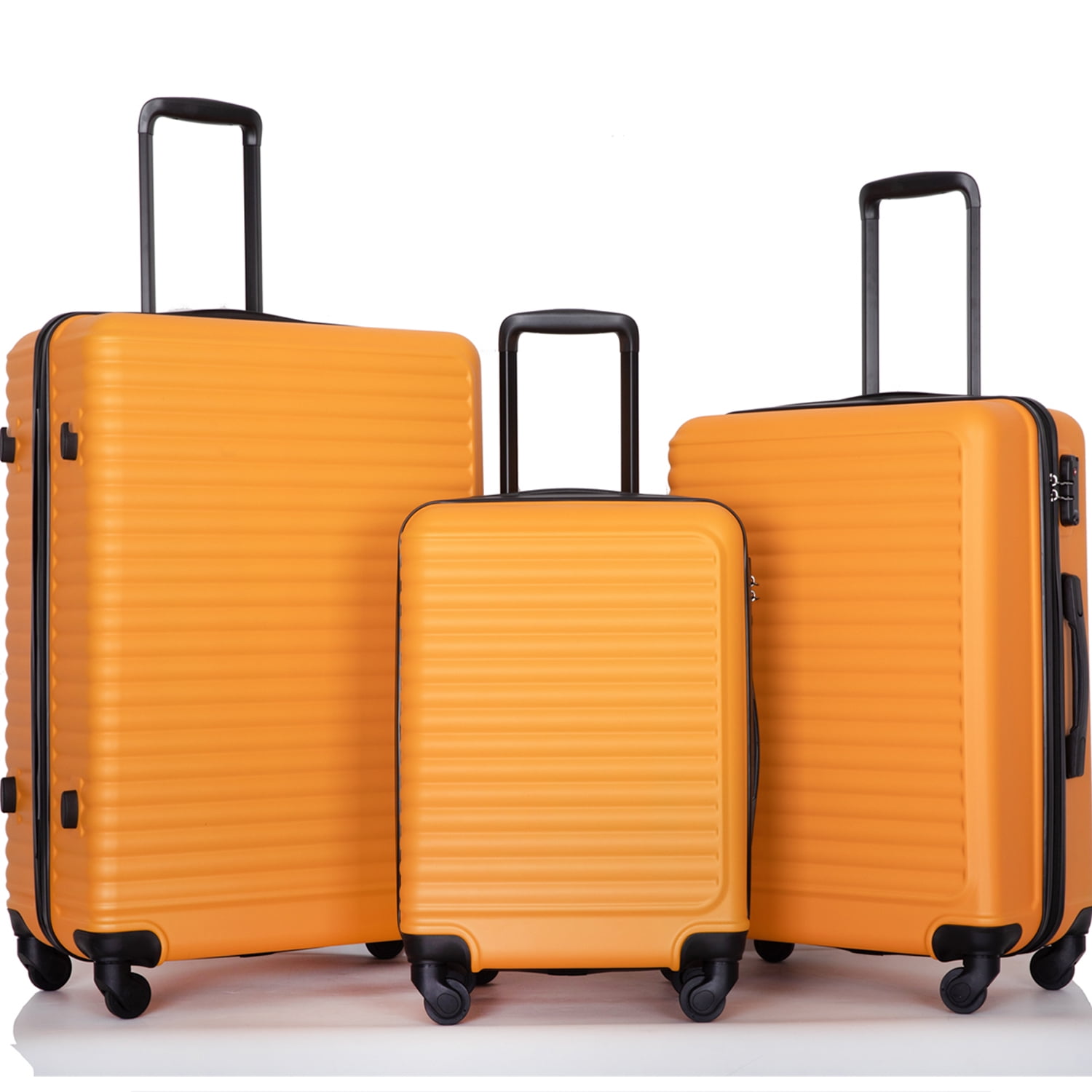 3 Piece Portable Luggage Set, Lightweight Carry on Luggage for Airplane