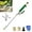 Green, variant on Garden Hose Pressure Washer: Jet Nozzle 2-in-1 High Pressure Power Washer Hose Nozzle Attachment, Flexible Hose Sprayer Wand for Gutter Patio Car Pet (Yellow)