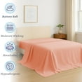 thumbnail image 3 of Amay Premium Organic Cotton Flat Sheet, 500 Thread Count Luxury Top Sheet, Cooling & Durable Bedding Sheets, Split King, Peach(102"x108") 2 Piece, 3 of 7