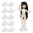 thumbnail image 6 of "Doll Stand White for 12inches Dolls ,Action Figures ,Support Holder 10 Pack of", 6 of 10