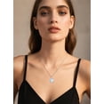 thumbnail image 3 of Dorunmo Daughter Necklace from Dad Father Daughter Necklace 925 Sterling Silver Moonstone Mother's Day Jewelry for Women, 3 of 10