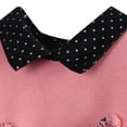 thumbnail image 3 of Richie House Girls' Pullover with Rabbit Pattern and Polka Dot Collar RH1433-01, 3 of 7