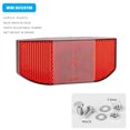 thumbnail image 4 of Kit de reflector trasero delantero para bicicleta, soporte de aluminio para Reflector de luz de bicicleta en forma de L, 4 of 9