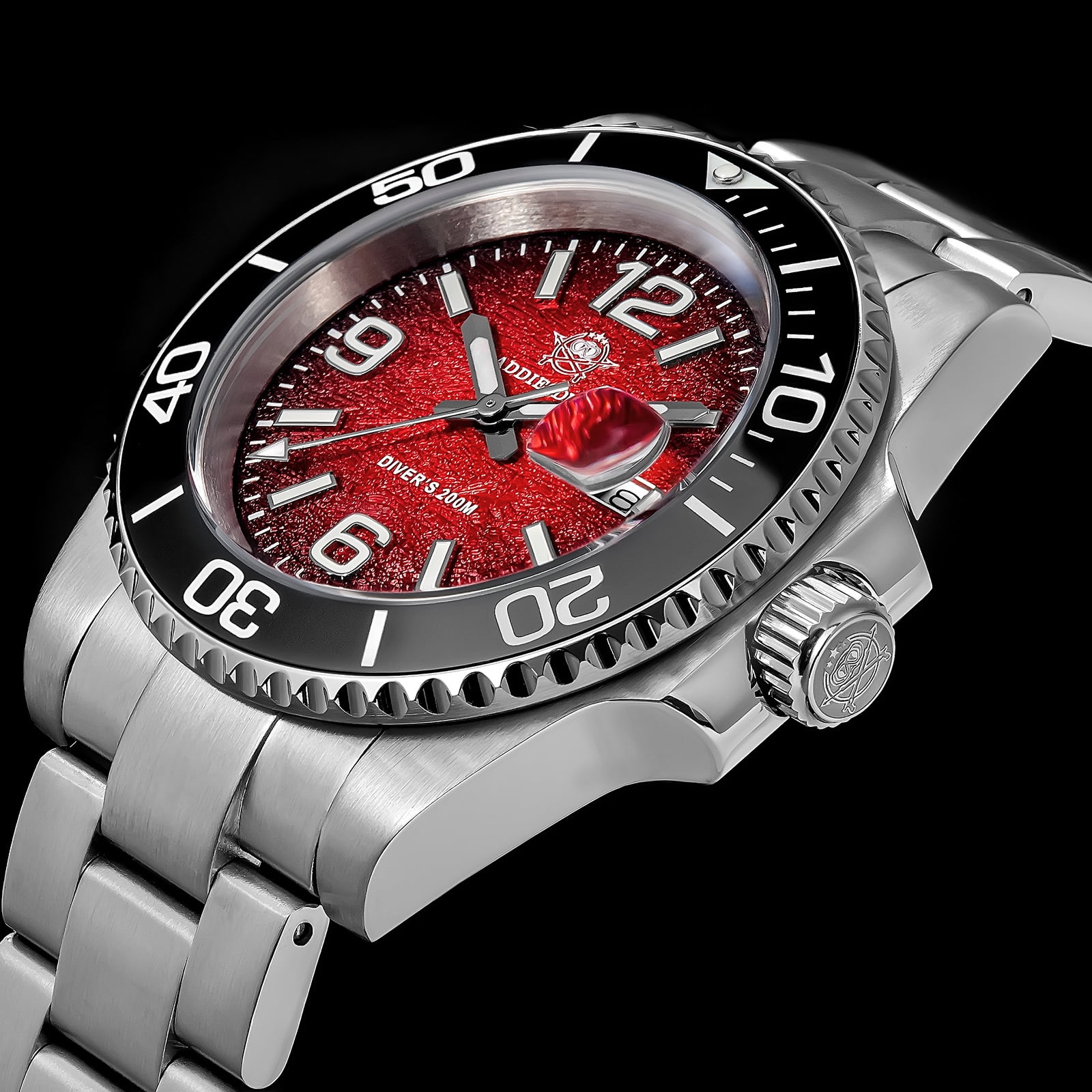 ADDIESDIVE Men's Military Dive Watch -Japanese Quartz, 200m Waterproof, Luxury Quartz Watch Luminous 316L Steel Unidirectional Bezel Analog Watches for Men