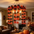 thumbnail image 6 of AuroraX Halloween Artificial Maple Leaves Vines Fall Harvest Festival Ornaments Garden Farmhouse Outdoor Hanging Fall Yard Decoration for Home, 6 of 8