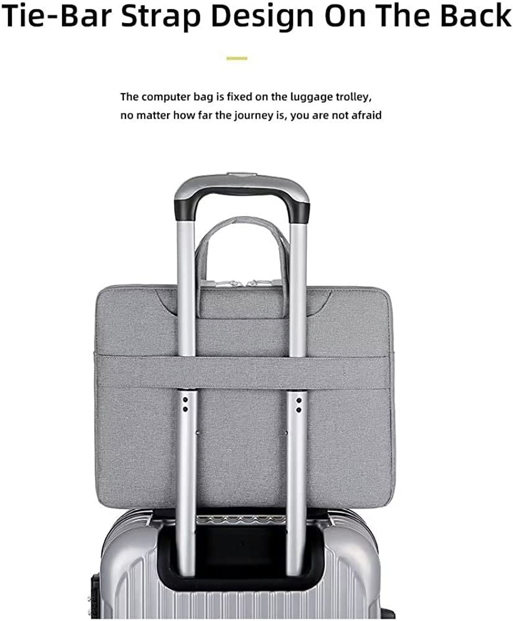 JUYGO Briefcase for Men Women Business Laptop Document Handbag Lightweight Computer Shoulder Bag Waterproof Messenger Bag