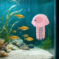 thumbnail image 5 of Jellyfish Shape Aquarium Cave Hideout with Feeder, 1Pc Betta Fish Shelter Ornament with 3Pcs Suction Cups, Fish Tank Accessories, Floating Fish Tank Decorations for Shrimp Small Fish Fry, 5 of 5