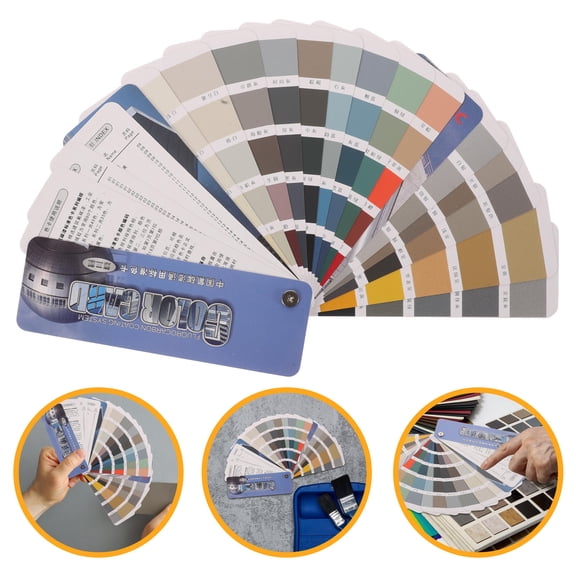 RENACLIPY 1Set Color Test Card Paint Bulk Multi Standard Color Chart for Precise Paint Matching