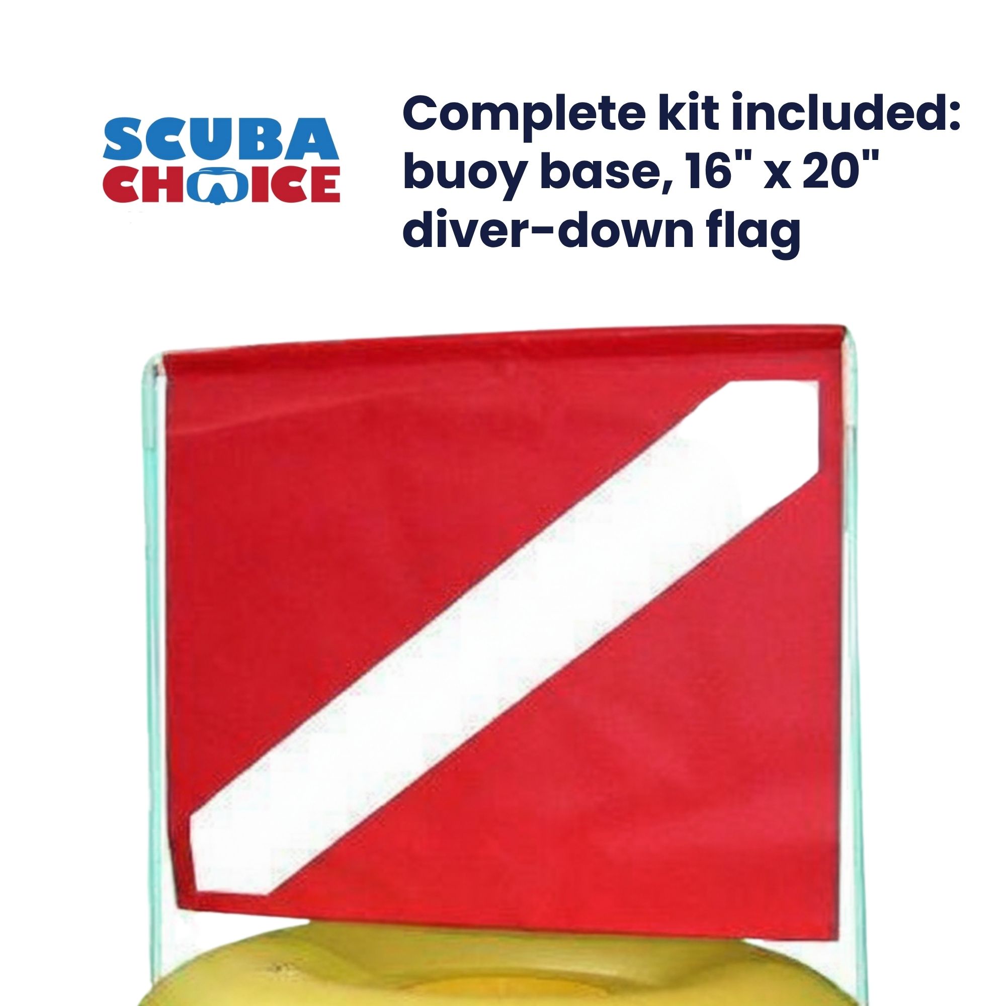 Scuba Diving Deluxe Diver Below Inflatable Float & Flag Bouy