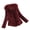 Wine Red, variant on BAETEUY Winter Women Jacket - Thick Faux Fur Heat Retention Solid Color Long Sleeves Coat