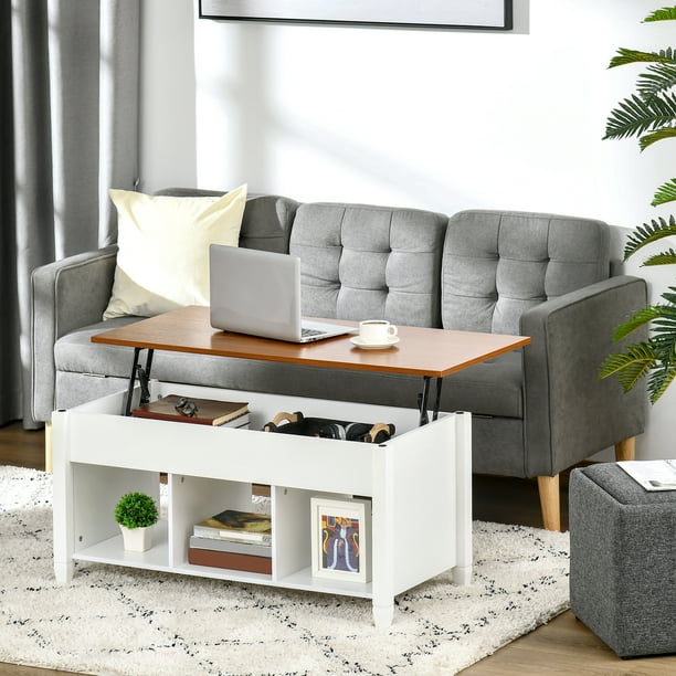 Homcom lift on sale top coffee table