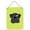 Lime Green - Black, variant on Checkerboard Pink Black Pug Wall and Door Hanging Prints