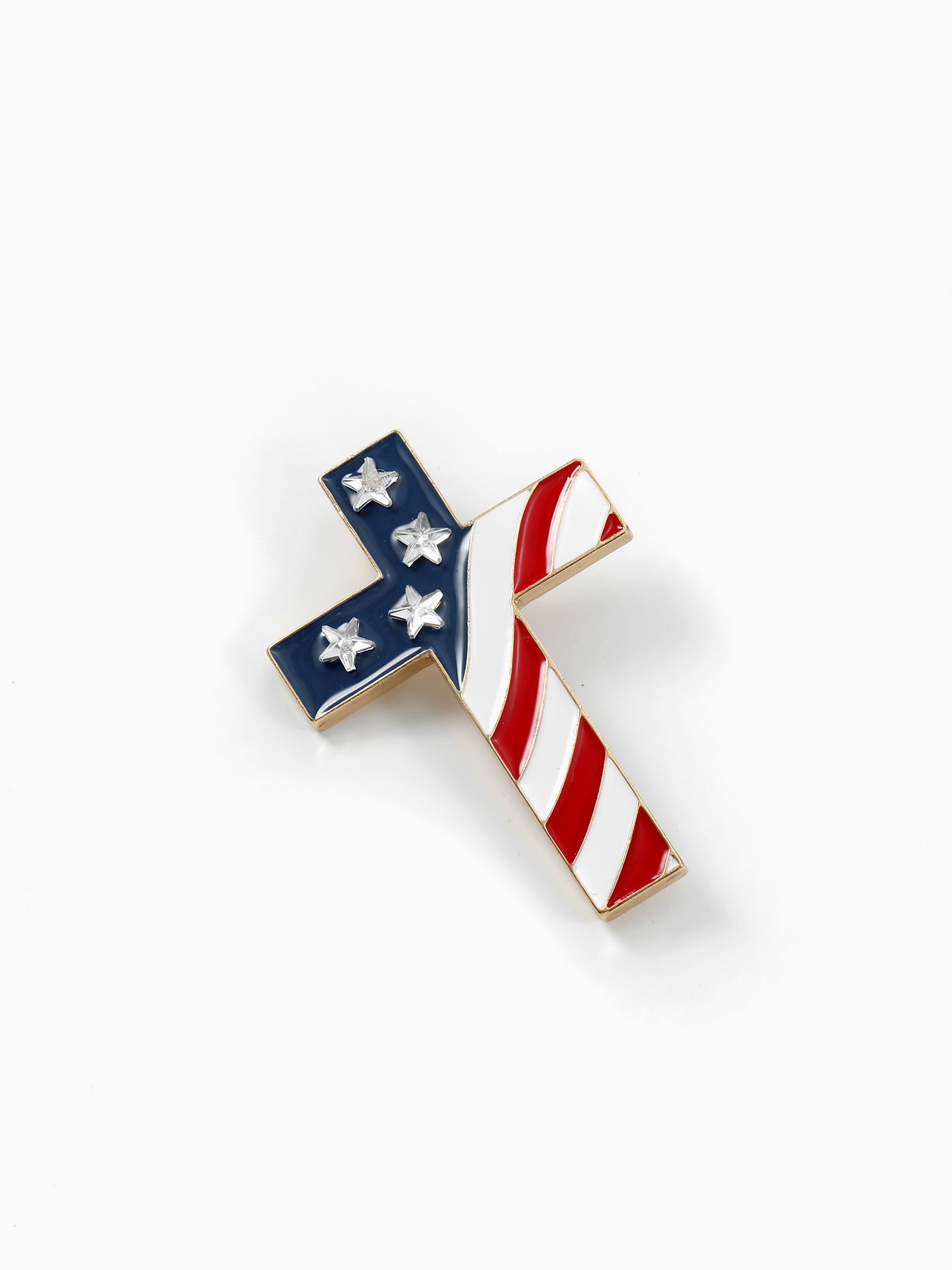 Way to Celebrate Americana Patriotic Cross Pin