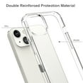 thumbnail image 5 of Xpm Case for Apple iPhone 13 (6.1") Hybrid Transparent Clear Acrylic Back Hard PC & TPU Full Protective Bumper Extra Shock-Absorb Cover for iPhone 13 - Clear, 5 of 8