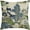 Blue & Green, variant on Chinoiserie Trees and Birds Blue and White Throw Pillow Cover, 12 x 20 Inch Cushion Case Outdoor Decoration for Sofa Couch Farmhouse