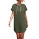 thumbnail image 1 of Vestido con capucha para mujer Mini vestido casual de manga corta Romacci Vestido, 1 of 7