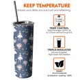 thumbnail image 6 of 20oz Dark Blue Ballerina Flower Pattern Skinny Tumblers Stainless Steel Tumbler with Lid and Straw,Vacuum Insulated Double Wall Travel Tumbler Cups with Cleaning Brush for Coffee,Tea, 6 of 6