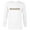 White, variant on Marvel Ant-Man and the Wasp: Quantumania MODOK Name Logo - Long Sleeve T-Shirt for Men - Customized-White