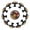 Multicolored 08, variant on 12 Pack Cupboard Knobs Crystal Clear Glass Cabinet Pulls, Round Knobs With Screws, Dresser Drawers Wardrobe Furniture Knobs USA Five-pointed Star Vintage Pattern