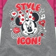 thumbnail image 3 of Disney Jr. - Style Icon Minnie - Girls Shirt Tail Raglan, 3 of 5