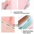 thumbnail image 4 of 5 Pocket File Folders - Plastic Expanding File Folders - Accordion Document Organizer 5-Pocket A4 Letter Size with Snap Closure for and Office - 3 Color - 3 Pack, 4 of 7
