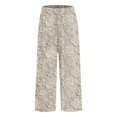 thumbnail image 5 of Women's Casual Pants Women'S Floral Embroidered Lace Printed Loose Pocket Patchwork Casual Pants,Yellow Women's Casual Pants XXXL, 5 of 5