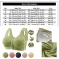 thumbnail image 3 of Jdkau Womens Bras Plus Size Bras for Women Front Closure No Underwire Comfort Senior Wireless Snap Closing Bra（Black,42）, 3 of 4