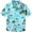 Blue, variant on SSLR Youth Big Boys Casual Button Down Shirt Short Sleeve Hawaiian Shirts for Boys