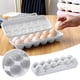 thumbnail image 2 of Huevera Refrigerador Cocina 12 Rejillas - Apilable - para Proteger los Huevos, 2 of 7