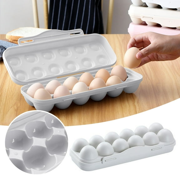 Huayishang Storage Box 12-Grid Anti-Collision and Damage Egg Storage Box B, Kitchen Essentials Clearance Sale