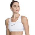 thumbnail image 3 of Nike Womens Swoosh Sports Bra White/Black X-Small, 3 of 7