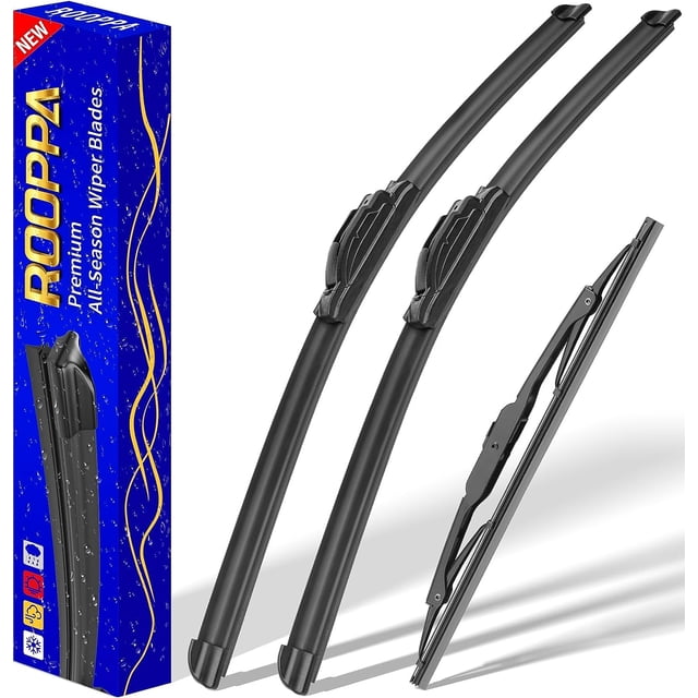 3 limpiaparabrisas de repuesto para Honda CRV CR-V 2017-2021, limpiaparabrisas de repuesto del equipo original - 26"/17"/12" (juego de 3) GANCHO U/J
