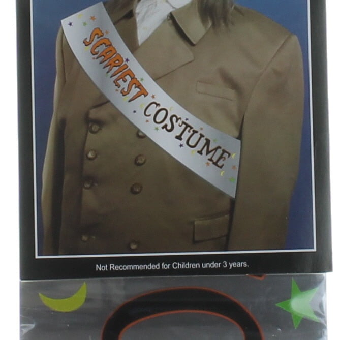 Halloween Costume Party Scariest Prize Award Sash Foil 