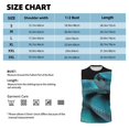 thumbnail image 4 of Kdxio Blue Viper Snake1 for Men's Muscle T-shirt,Sleeveless for Workout Running Athletic Gym Lounge Casual, 4 of 5