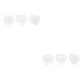 thumbnail image 4 of Naiovety 3 pastillas para guitarra, equipo musical, accesorio de entrenamiento, superficie lisa multicolor de larga duración para Blanco 2piezas, 4 of 6