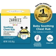 Zarbee's Baby Soothing Chest Rub, Eucalyptus, Lavender, 1.5 oz