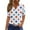 ZA-Multicolor—4th of July Shirts for Women, variant on 4th of July Shirts for Women Summer Patriotic USA Flag Pattern T shirts Loose Fit Short Sleeve Tees Flowy Button V Neck Blouses Tops Multicolor L