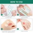thumbnail image 2 of Pinkiou 100pcs Hand Makeup Palettes Disposable Makeup Mixing Palette PU Film Paper Makeup Mixing Tray Transparent Waterproof Makeup Tape for Women Girls Female Artists Make up(2.8 x 2.8 Inch), 2 of 7