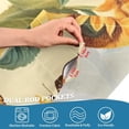 thumbnail image 7 of GZHJMY 24 Inch Length Kitchen Curtains Sunflower Butterfly 2 Panels Half Window Sheer Curtains Rod Pocket Farmhouse Short Drapes for Bathroom Cafe Basement Home Decor, 7 of 7