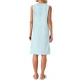 thumbnail image 3 of INSPIRE CHIC Women's Shower Wrap Bath Towel Robe Strap Wearable Button Sleeveless Dress with Snaps Pockets Spa S Light Blue, 3 of 6