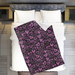 Dédouanement des couvertures pondérées ! Couverture décorative de la Saint Valentin Air Conditionnement Blank Jet Blanket Valentine Day Decorations 1X couverture