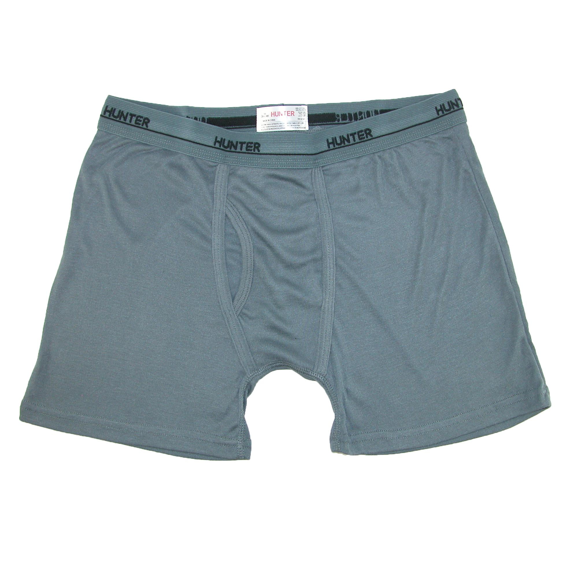 Hunter Men's Big and Tall Boxer Brief Underwear (3 Pair Pack) Walmart