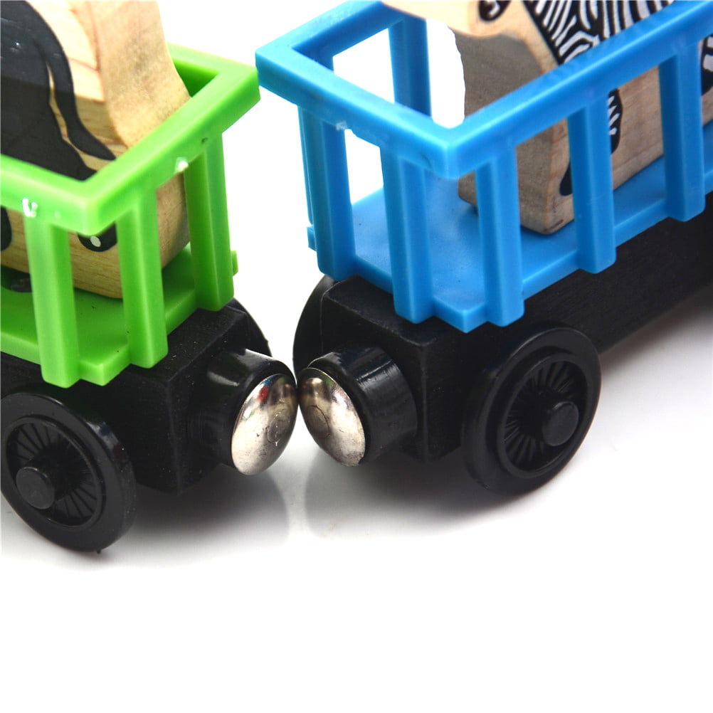 Baby Animals Wooden Trains Model Toy Magnetic Train Kids Education Toys GifTB 