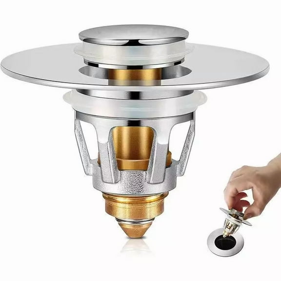 Drain Magic Universal Sink Stopper, Instantly Replace Broken Stoppers Us Stock