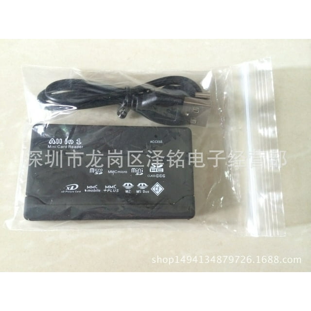 ziyahi Memory Card Reader Office Hotel External USB 2.0 Adapter Computer Laptop Fast Data Transmission Speed Reading Writing Converter